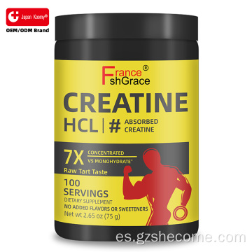 Venta caliente de creatina HCl en polvo que apoya la salud muscular